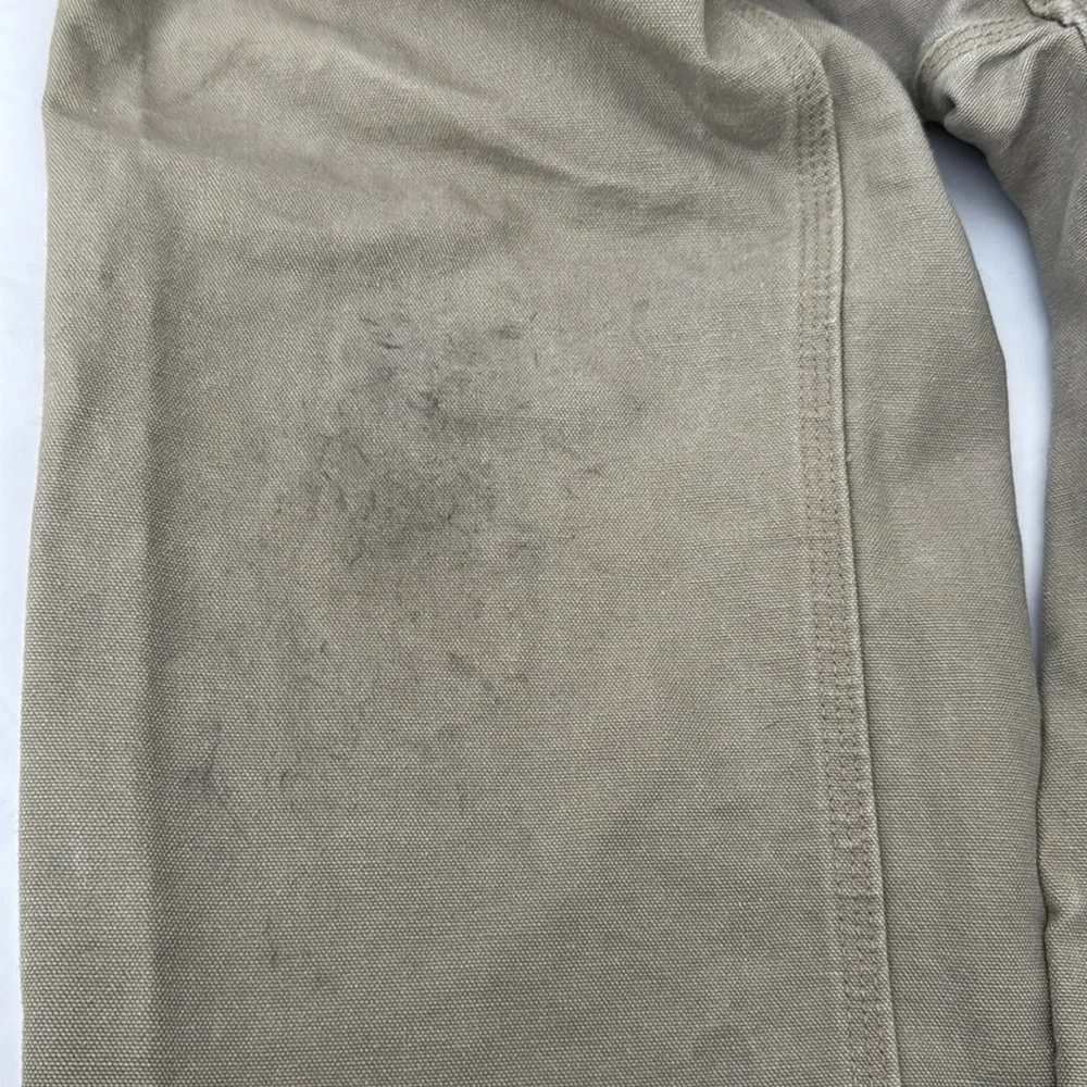Carhartt Size 31X30 Men's Tan Carpenter Thrashed Work Pants Stained Knees